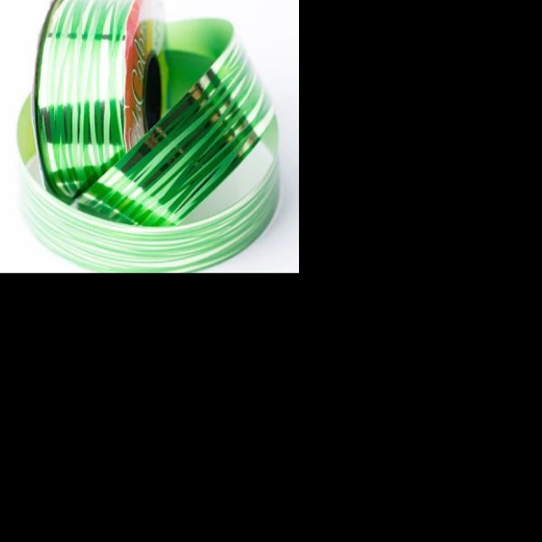 LISTON 9 FILLING MET. VERDE BANDERA COLORS ROLLO 40M